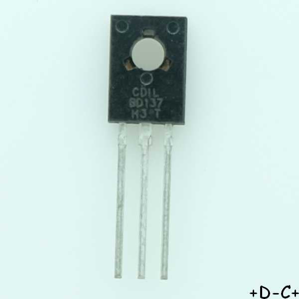 BD137 Transistor NPN 60V 1.5A TO-126 CDIL - Distri-Compo