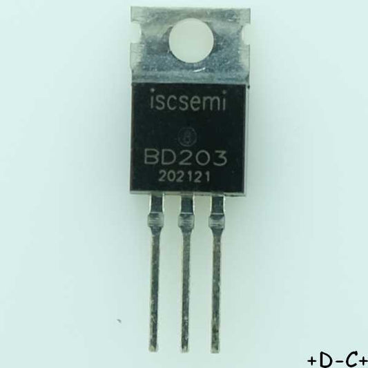 BD203 Transistor NPN 60V 8A 60W TO-220 Inchange RoHS