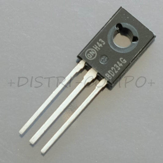 BD234G Transistor BJT PNP 45V 2A 25W TO-225-3 ONS RoHS