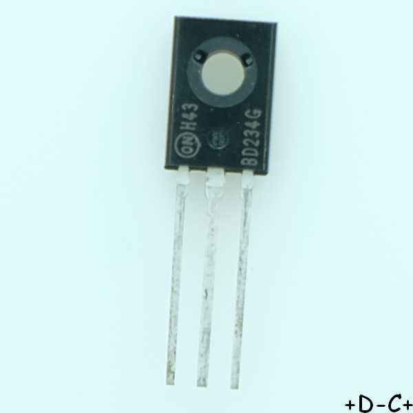BD234G Transistor BJT PNP 45V 2A 25W TO-225-3 ONS