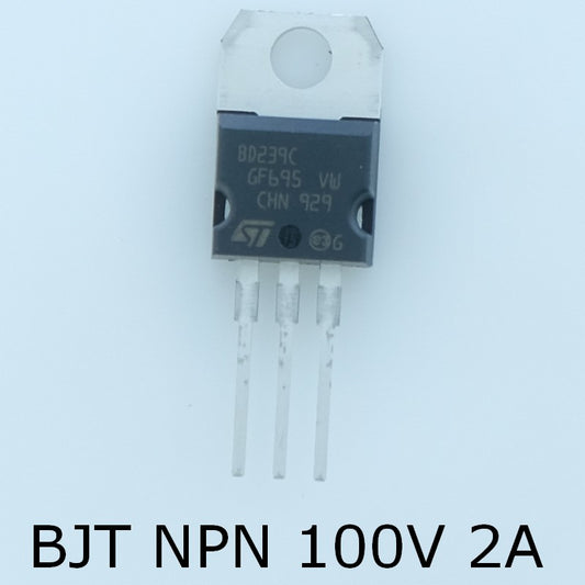 BD239C Transistor BJT NPN 100V 2A 2W TO-220 STM - Distri-Compo