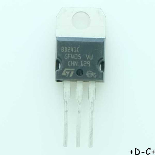 BD241C Transistor PNP BJT 100V 5A 40W STM RoHS