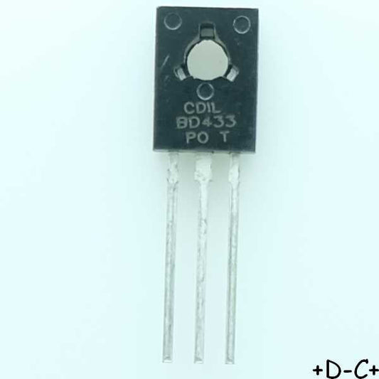BD433 Transistor NPN 22V 4A 36W TO-126 CDIL RoHS