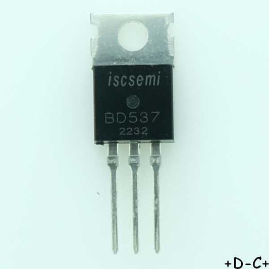 BD537 Transistor NPN 80V 8A 50W TO-220 Inchange RoHS