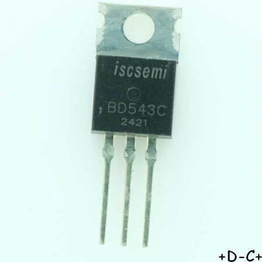 BD543C Transistor NPN 100V 8A TO-220 Inchange RoHS