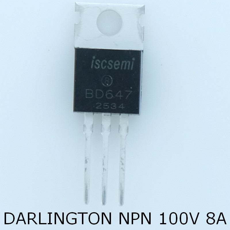 BD647 Tranistor NPN Darlington 80V 8A TO-220 Inchange