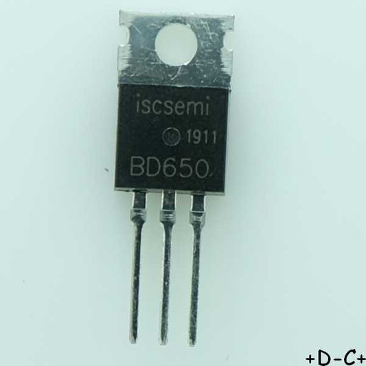 BD650 Transistor PNP Darlington 100V 8A TO-220 Inchange