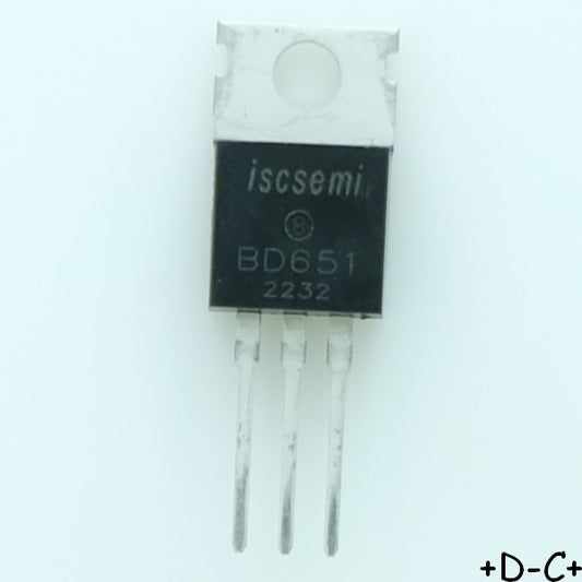 BD651 Transistor NPN Darlington 140V 8A TO-220 Inchange RoHS