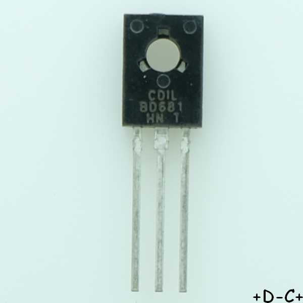 BD681 Transistor NPN 100V 4A TO-126 CDIL