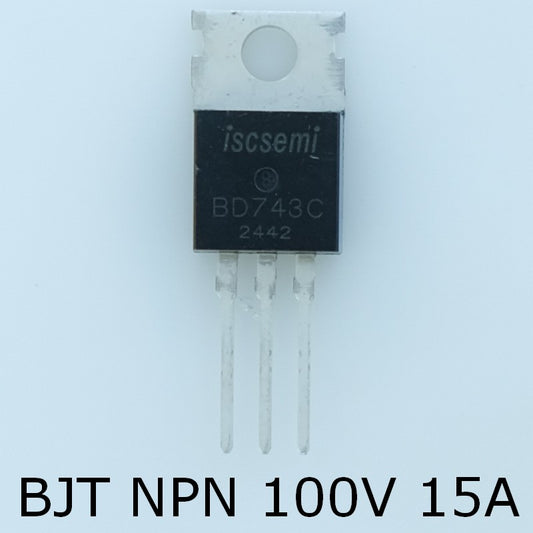BD743C Transistor NPN 100V 15A TO-220 Inchange