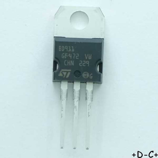 BD911 Transistor NPN BJT 100V 15A 90W STM RoHS