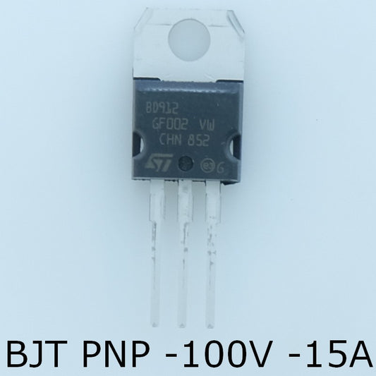 BD912 Transistor PNP BJT 100V 15A 90W STM