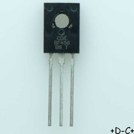 BF458 Transistor NPN 250V 100mA TO-126 CDIL RoHS