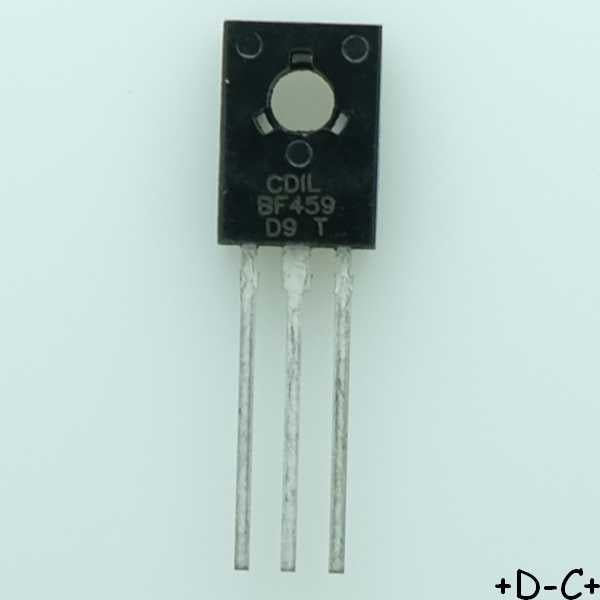 BF459 Transistor NPN 300V 100mA TO-126 CDIL RoHS