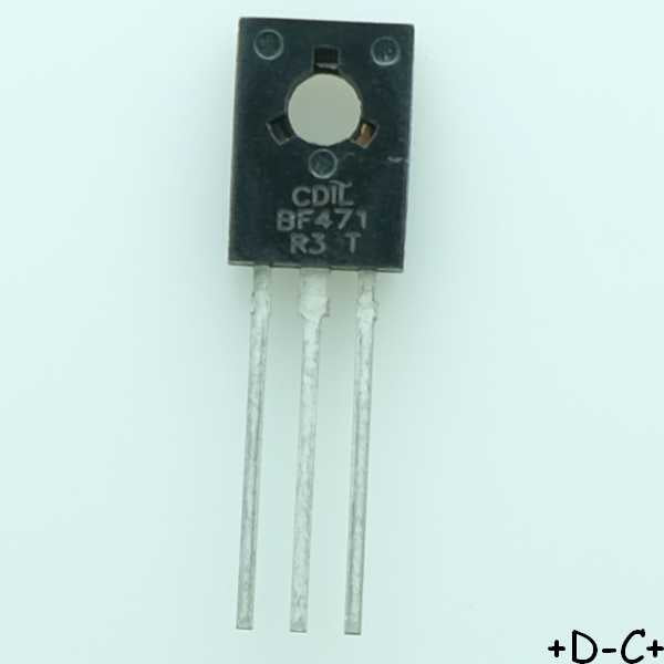 BF471 Transistor HF NPN 300V 30mA TO-126 CDIL RoHS