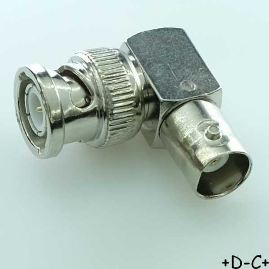 Adaptateur coude BNC femelle vers BNC male