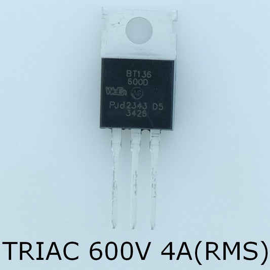 BT136-600D Triac 4A 600V 10mA TO-220AB WeEn Semiconductor - Distri-Compo