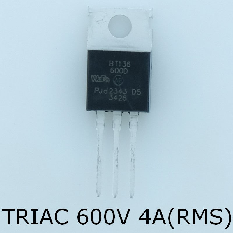 BT136-600D Triac 4A 600V 10mA TO-220AB WeEn Semiconductor - Distri-Compo