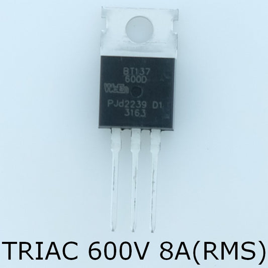 BT137-600D Triac 600V 8A(RMS) 71A TO-220AB WeEn - Distri-Compo