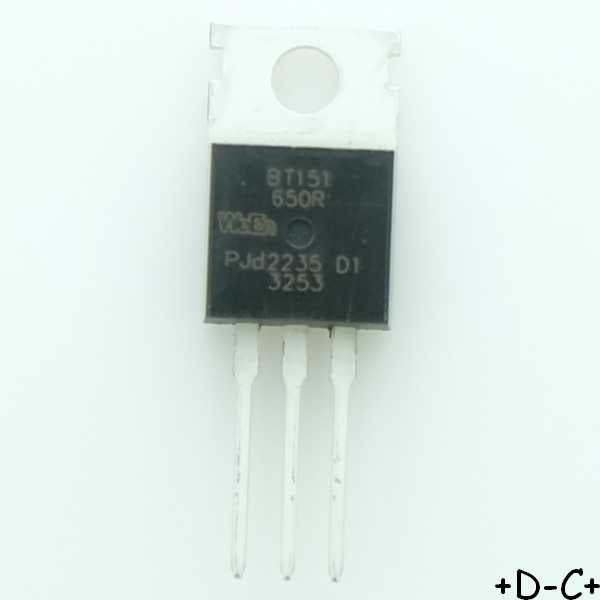 BT151-650R Thyristor 650V 12A 15mA TO-220 WeEn RoHS