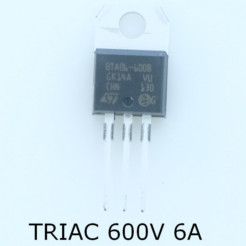 BTA06-600BRG Triac 600V 6A 50mA TO-220 STM - Distri-Compo