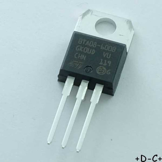 BTA08-600BRG Triac 600V 8A 50mA TO-220 STM RoHS