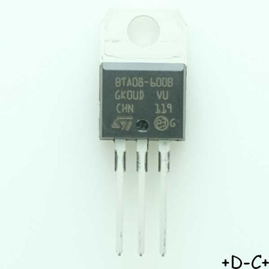 BTA08-600BRG Triac 600V 8A 50mA TO-220 STM RoHS