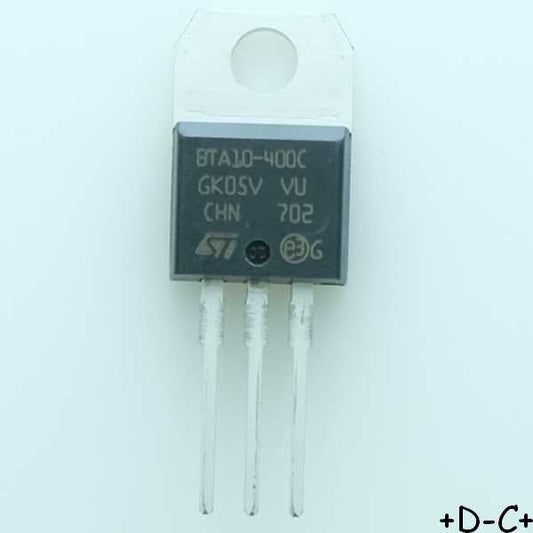 BTA10-400CRG Triac 400V 105A TO-220AB STM RoHS