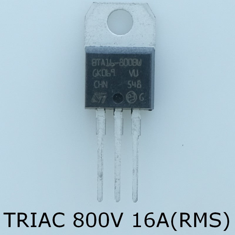BTA16-800BWRG Triac 800V 16A 50mA TO-220 Snubberless STM - Distri-Compo