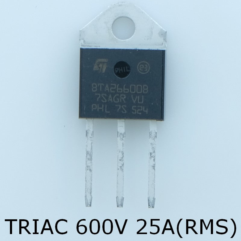 BTA26-600BRG Triac 600V 25A 50mA TOP-3 STM - Distri-Compo