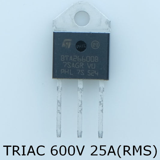 BTA26-600BRG Triac 600V 25A 50mA TOP-3 STM - Distri-Compo