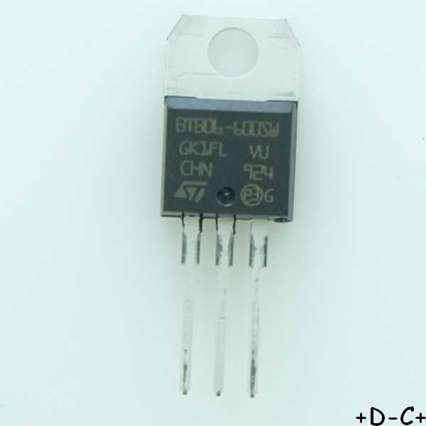 BTB06-600SWRG Triac Diode 600V 6A(RMS) 63V TO-220AB STM RoHS