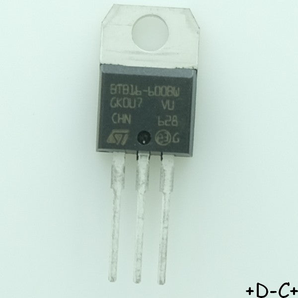 BTB16-600BWRG Triac 600V 16A 50mA TO-220 Snubberless STM RoHS