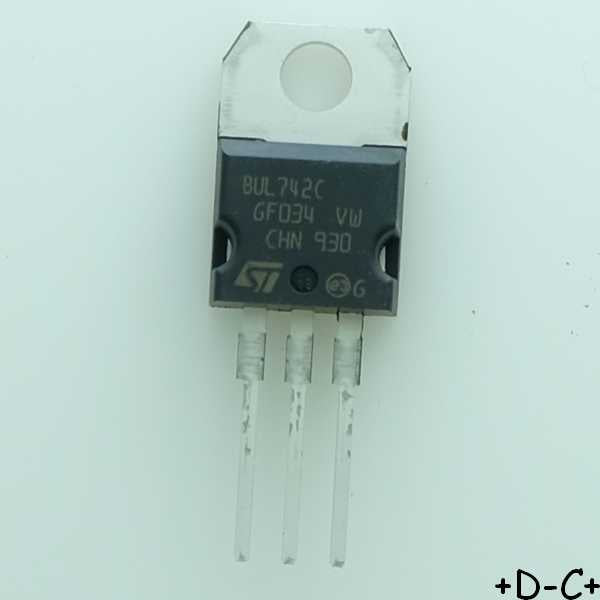 BUL742C Transistor BJT NPN 400V 4A 70W STM TO-220AB - Distri-Compo