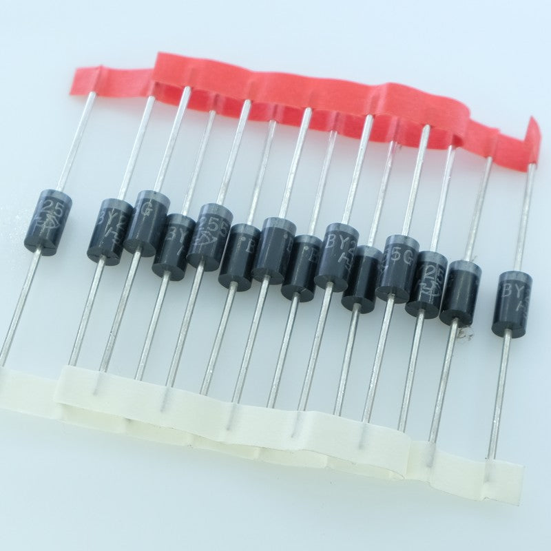 BY255 Diode redressement 1300V 3A DO-201 (lot de 14)