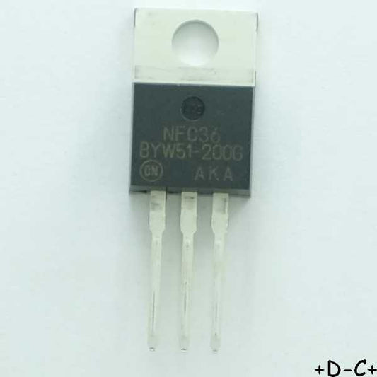 BYW51-200G Diode 200V 16A TO-220 ONS RoHS