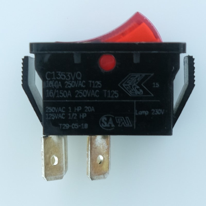 Interrupteur ON-OFF DPST 20A 250VAC C1353VQNAA Bulgin - Distri-Compo