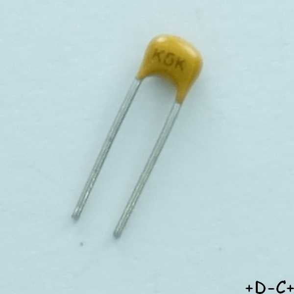 Condensateur 100nF 500V 2.54mm céramique X7R Goldmax C320C104KCR5TA 10% Kemet