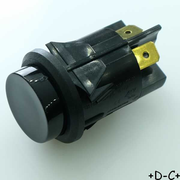 Commutateur poussoir SPST (ON) OFF SPST 16A 250VAC C7001AFBB Bulgin