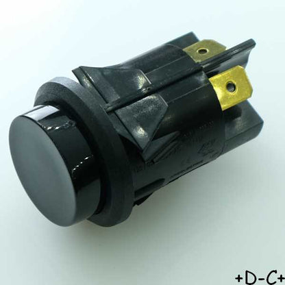 Commutateur poussoir SPST (ON) OFF SPST 16A 250VAC C7001AFBB Bulgin