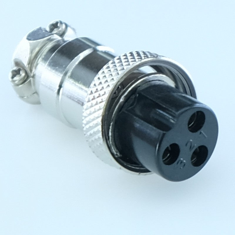 Fiche 3 broches femelle microphone radio 125V 7A RND205-01359 - Distri-Compo