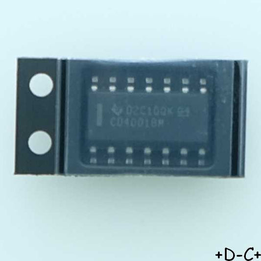 CD4001BM 4-ch, 2-input, 3-V to 18-V NOR gates SO-14 Texas RoHS