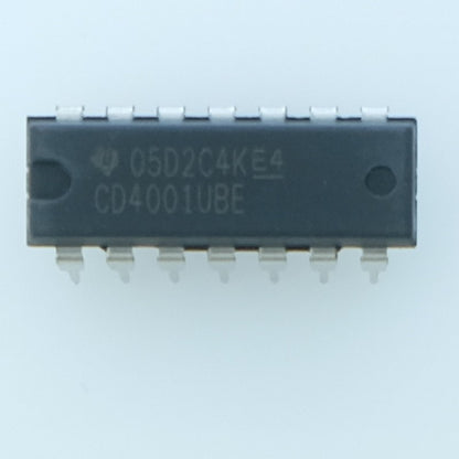 CD4001UBE CMOS Quadruple porte NOR 2 entrées DIP-14 Texas