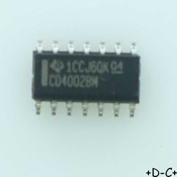 CD4002BM Dual 4-Input Nor Gate SO-14 Texas - Distri-Compo