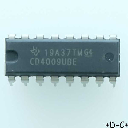 CD4009UBE Buffer Converter 6-CH DIP-16 Texas RoHS