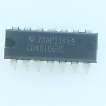 CD40106BE CMOS 6 inverseurs avec trigger de Schmitt DIP-14 Texas