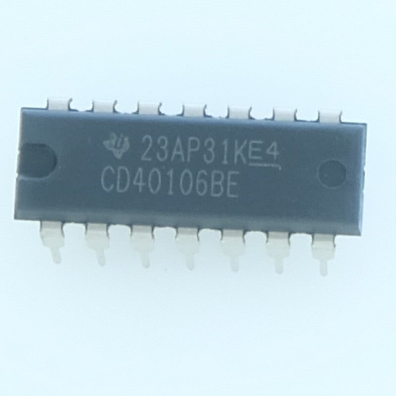 CD40106BE CMOS 6 inverseurs avec trigger de Schmitt DIP-14 Texas