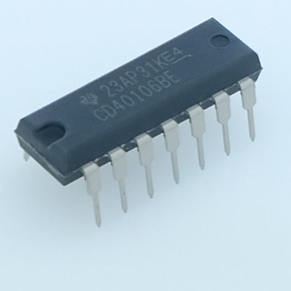 CD40106BE CMOS 6 inverseurs avec trigger de Schmitt DIP-14 Texas