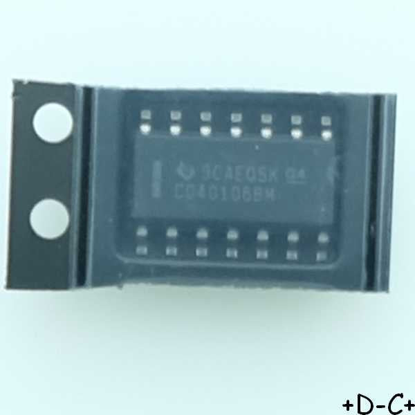 CD40106BM CMOS 6 inverseurs avec trigger de Schmitt SO-14 Texas