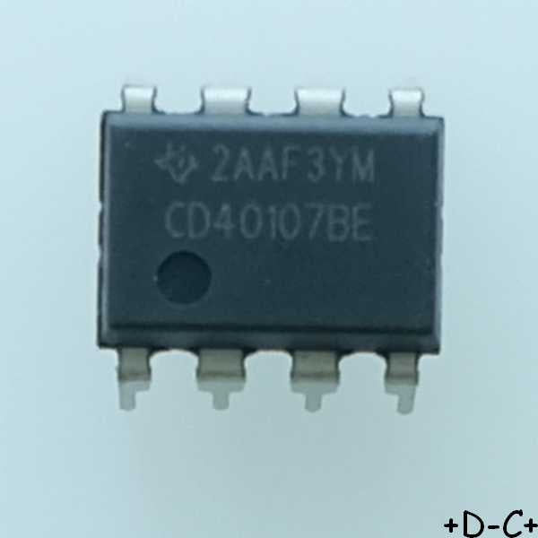 CD40107BE CMOS Dual 2-IN NAND DIP-8 Texas